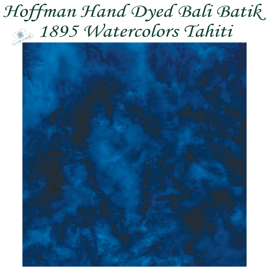 Hoffman Bali Batik 1895 Watercolors Tahiti #1895-254 -H-1895-254-FQ - Justin Fabric!