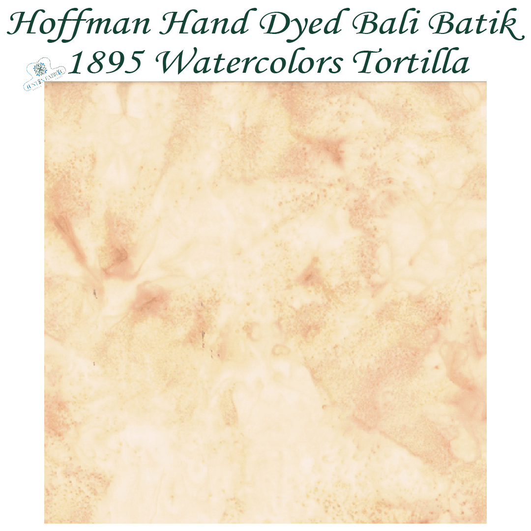 Hoffman Bali Batik 1895 Watercolors Tortilla #1895-401 -H-1895-401-FQ - Justin Fabric!