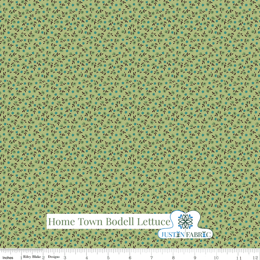 Home Town Bodell Lettuce Yardage | SKU: C13594-LETTUCE -C13594-LETTUCE - Justin Fabric!