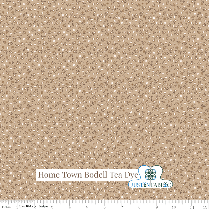 Home Town Bodell Tea Dye Yardage | SKU: C13594-TEADYE -C13594-TEADYE - Justin Fabric!