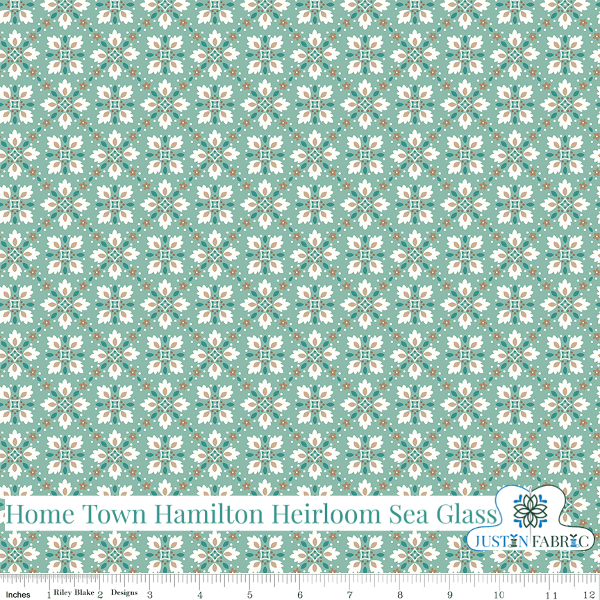 Home Town Hamilton Heirloom Sea Glass Yardage | SKU: C13591-HEIRSEAGLASS -C13591-HEIRSEAGLASS - Justin Fabric!