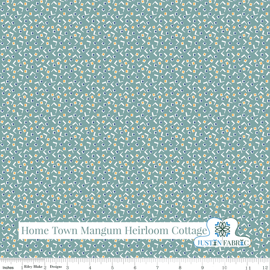 Home Town Mangum Heirloom Cottage Yardage | SKU: C13592-HEIRCOTTAGE -C13592-HEIRCOTTAGE - Justin Fabric!