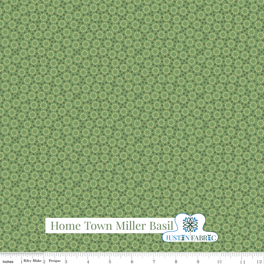 Home Town Miller Basil Yardage | SKU: C13593-BASIL -C13593-BASIL - Justin Fabric!