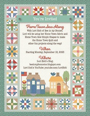 Home Town Sew Along Quilt Kit by Lori Holt | Riley Blake Designs -HOMETOWN-FABRIC - Justin Fabric!