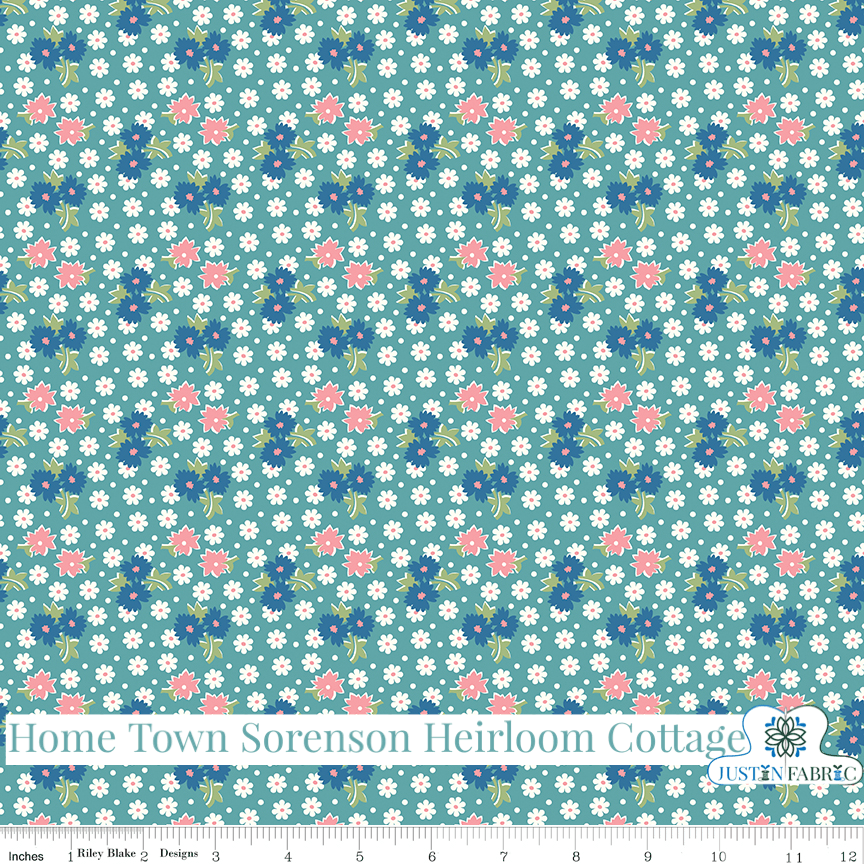 Home Town Sorenson Heirloom Cottage Yardage | SKU: C13586-HEIRCOTTAGE -C13586-HEIRCOTTAGE - Justin Fabric!