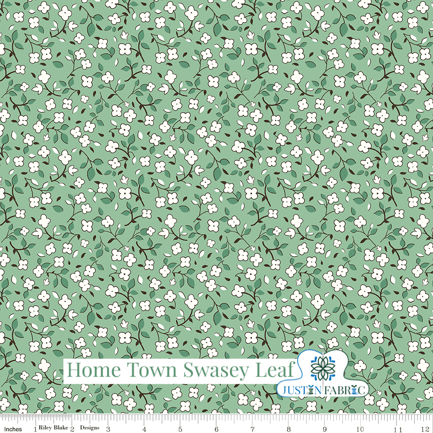 Home Town Swasey Leaf Yardage | SKU: C13590-LEAF -C13590-LEAF - Justin Fabric!