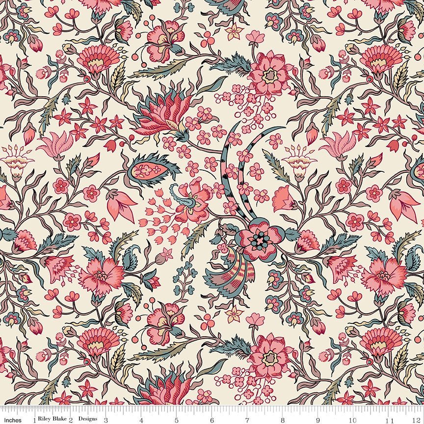 Jane Austen at Home Elizabeth Yardage | SKU: C10000-ELIZABETH -C10000-ELIZABETH - Justin Fabric!