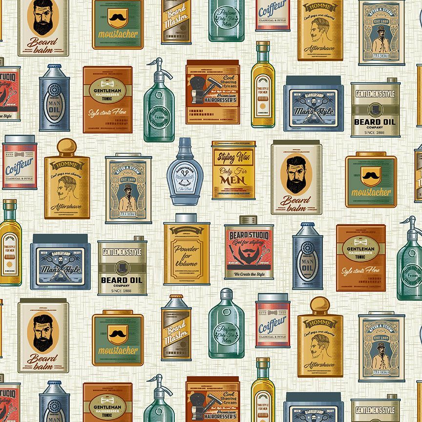 Licensed to Carry Barberize Multi Yardage | SKU: D2594-MULTI -D2594-MULTI - Justin Fabric!