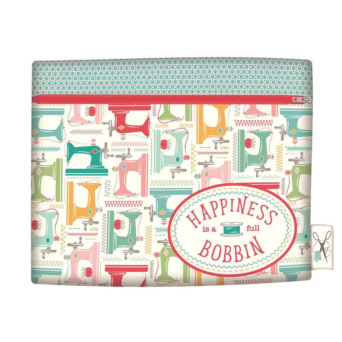 My Happy Place Zippy Bags Panel by Lori Holt for Riley Blake Designs -HD11216-PANEL - Justin Fabric!