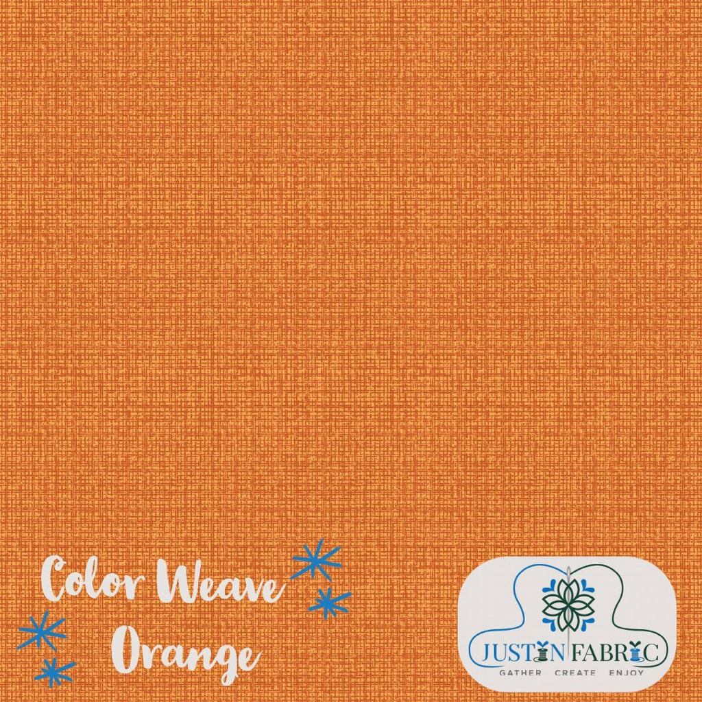 Color Weave Orange Yardage | SKU: 6068-38 -6068-38 - Justin Fabric!