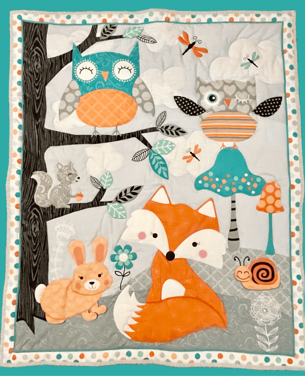 Owls Woodland Adventure Quilt Kit -OWA-QK-1 - Justin Fabric!