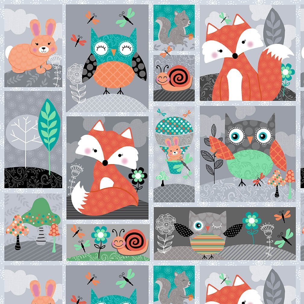 Owls Woodland Adventure Quilt Kit -OWA-QK-1 - Justin Fabric!