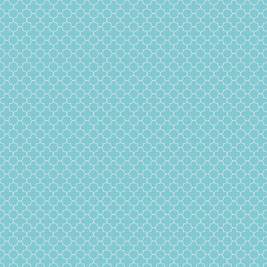 Quatrefoil by Riley Blake Designs Duck Canvas - 100% Cotton -C435-Aqua - Justin Fabric!