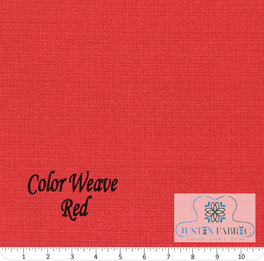 Color Weave Red Yardage | SKU : 6068-87 -6068-87 - Justin Fabric!