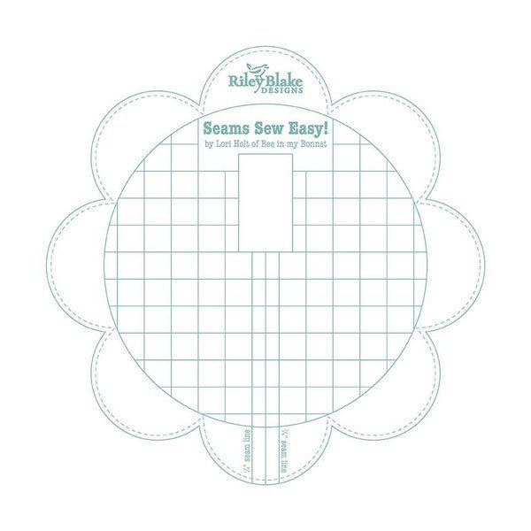 Seams Sew Easy Seam Guide Sea Glass by Lori Holt -ST-25443 - Justin Fabric!