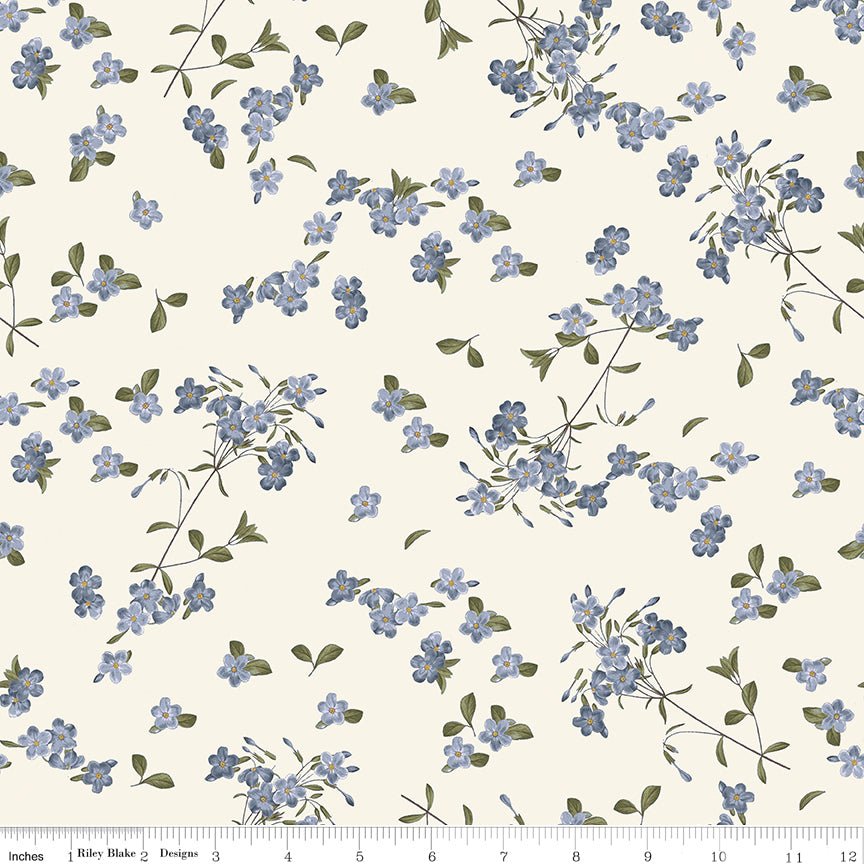 Springtime Blossoms Lilac Yardage by My Minds Eye for Riley Blake Designs -C12813-LILAC-1 - Justin Fabric!