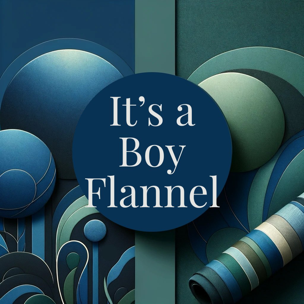 It's a Boy Flannel - Justin Fabric