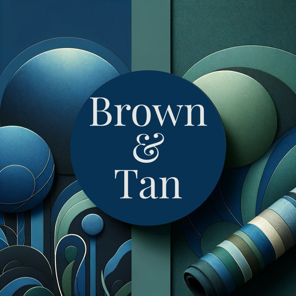 Brown & Tan - Justin Fabric