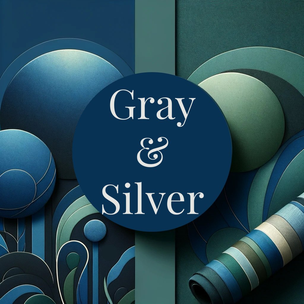 Gray & Silver - Justin Fabric
