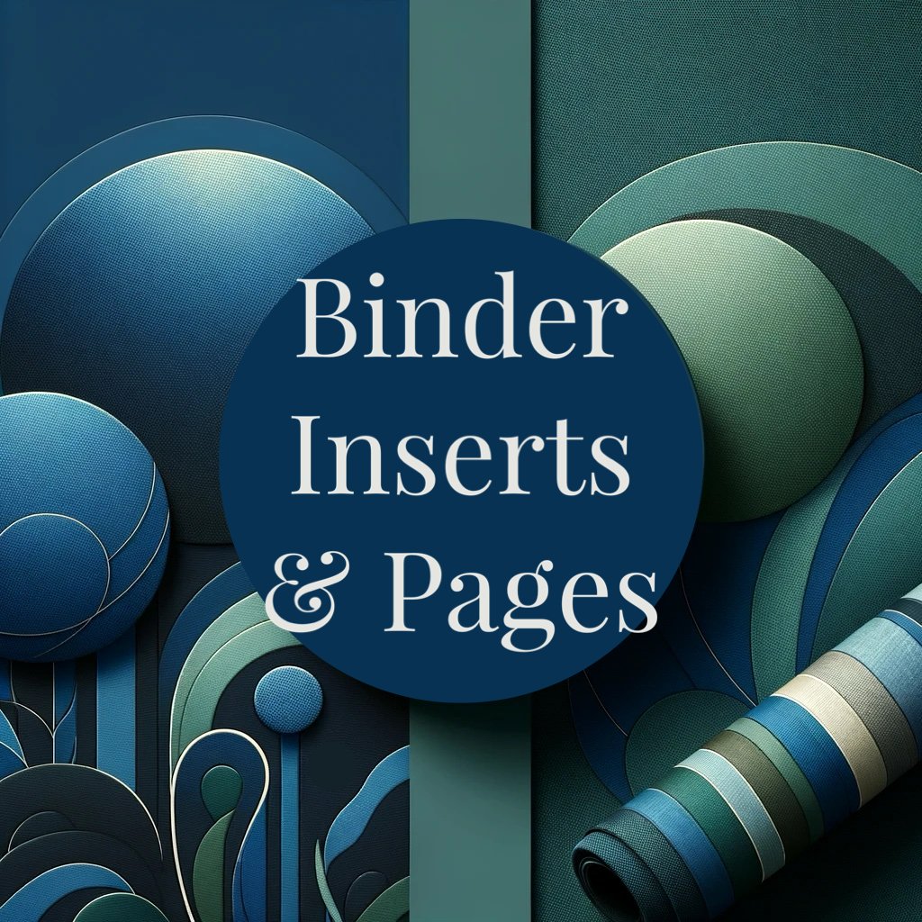 Binder Inserts/Pages - Justin Fabric
