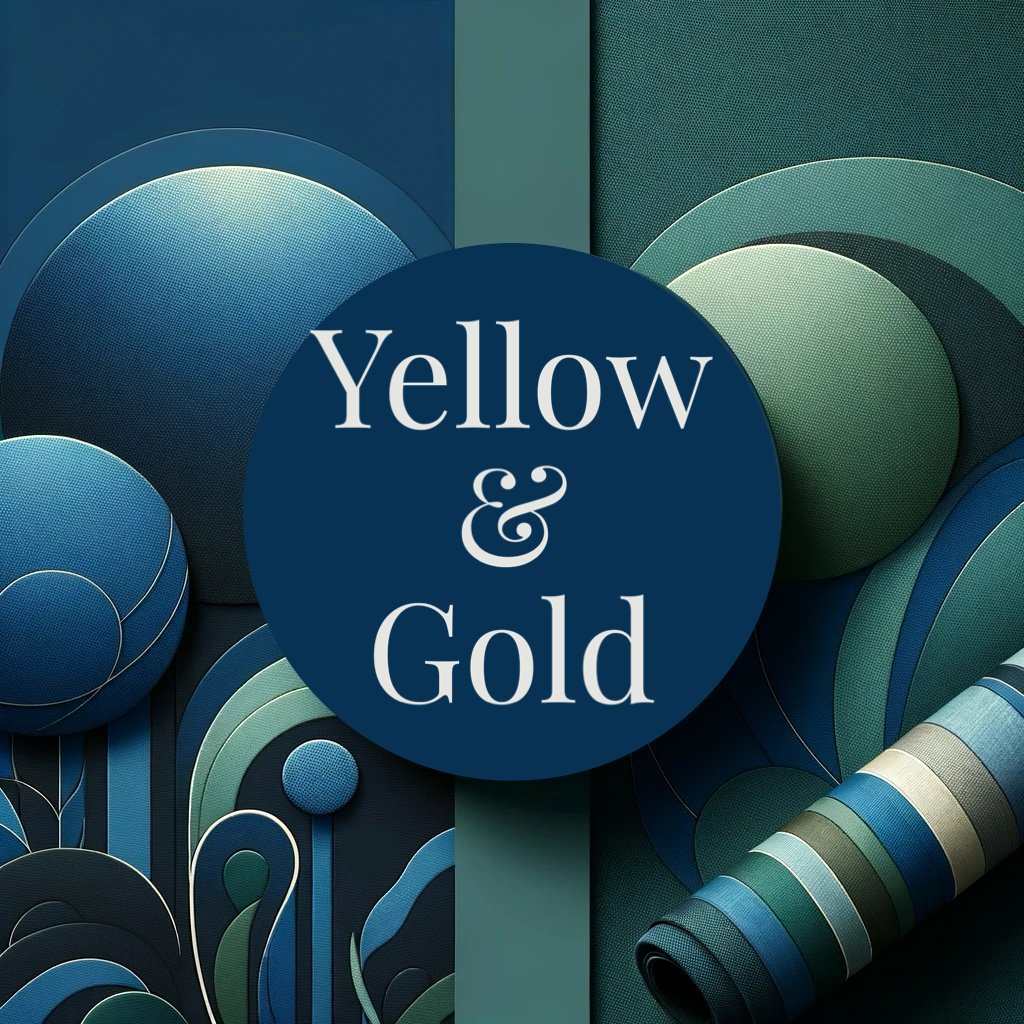 Yellow & Gold - Justin Fabric