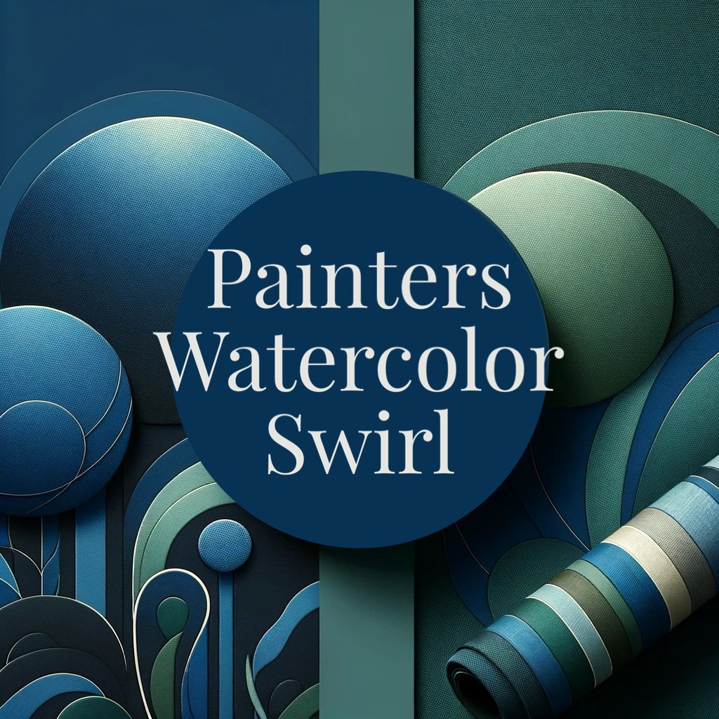 Painter's Watercolor Swirl Collection - Justin Fabric