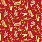 Horn Section Red by Andi Metz | Benartex - Contempo - Kanvas