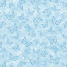 Butterfly Calypso Butterfly Shadow Light Blue Yardage | Benartex
