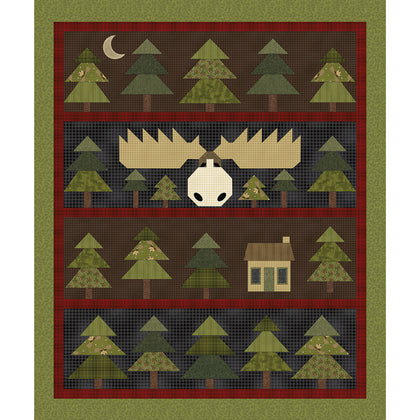 A Moose in the Woods Multi Panel by Cheryl Haynes | Benartex