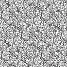 Blessed Nest Chalk Scroll Black/White Yardage by Shannon Roberts | Benartex