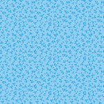 Flora & Fauna Midnight Leaves Sky Yardage by Amanda Murphy | Benartex