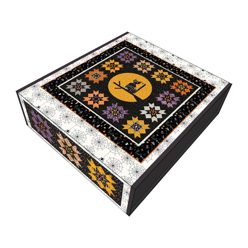 Meowing at the Moon Boxed Quilt Kit - Beggar’s Night by Sandy Gervais | Riley Blake Designs