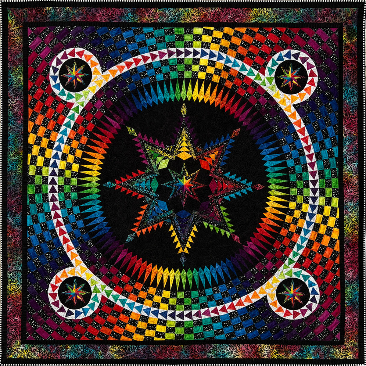 Nightshade Multi Quilt Kit Batik Cotton by Jacqueline de Jonge | Windham