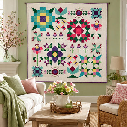 Abide Block of the Month Quilt Kit 9 Month Subscription | Hoffman California