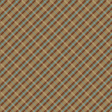Enchanted Forest Enchanted Plaid Brown by Andi Metz | Benartex