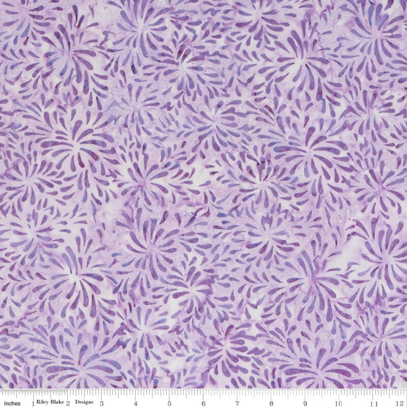 Expressions Batiks Tjaps Lavender Yardage | Riley Blake Designs