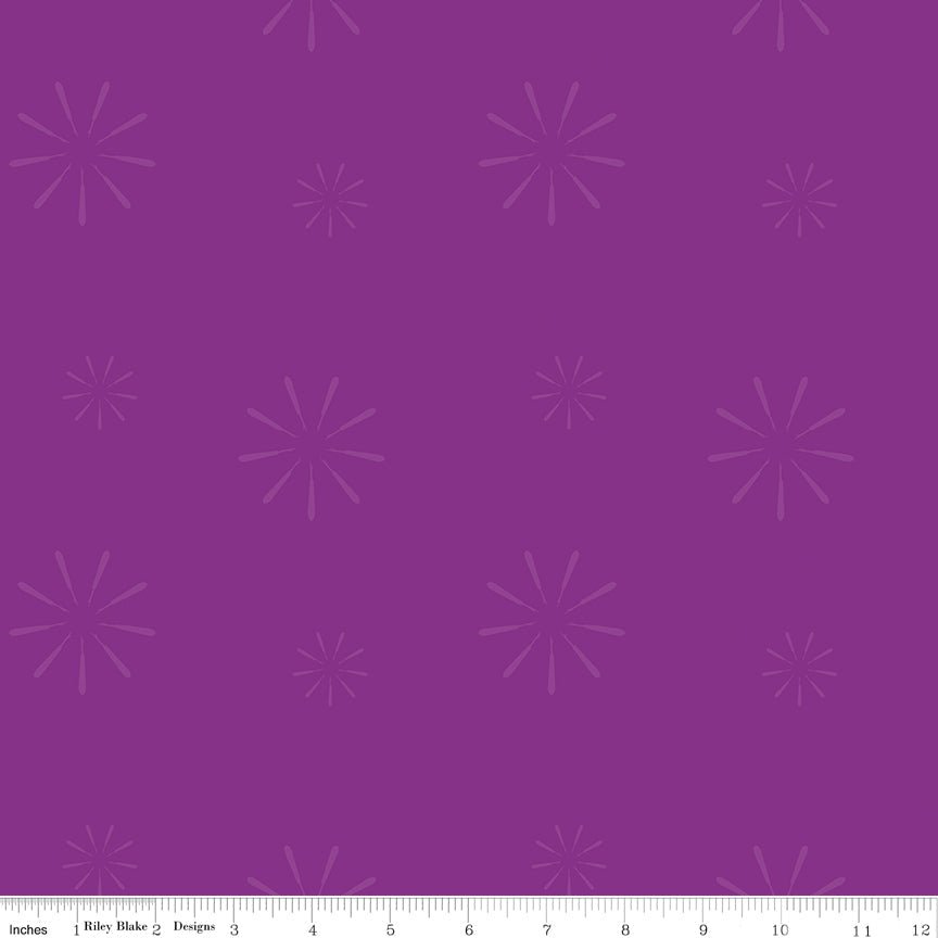 Make Seam Ripper Purple Yardage by Kristy Lea | Riley Blake Designs