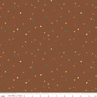 Autumn Afternoon Hexi Dots Brown Yardage by Heather Peterson | Riley Blake Designs SKU #C14879-BROWN