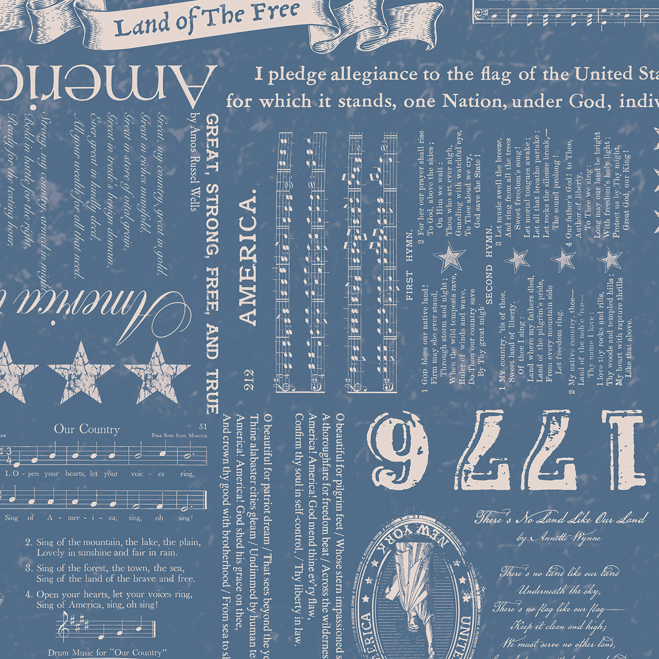Americana Liberty Denim Yardage by Lori Holt | Riley Blake Designs
