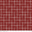 American Honor Plaid Barn Red Barnred Yardage by Vicki Gifford | Riley Blake Designs