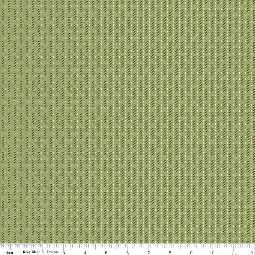 Baked with Love Dish Towel Thyme Yardage by Lori Holt | Riley Blake Designs