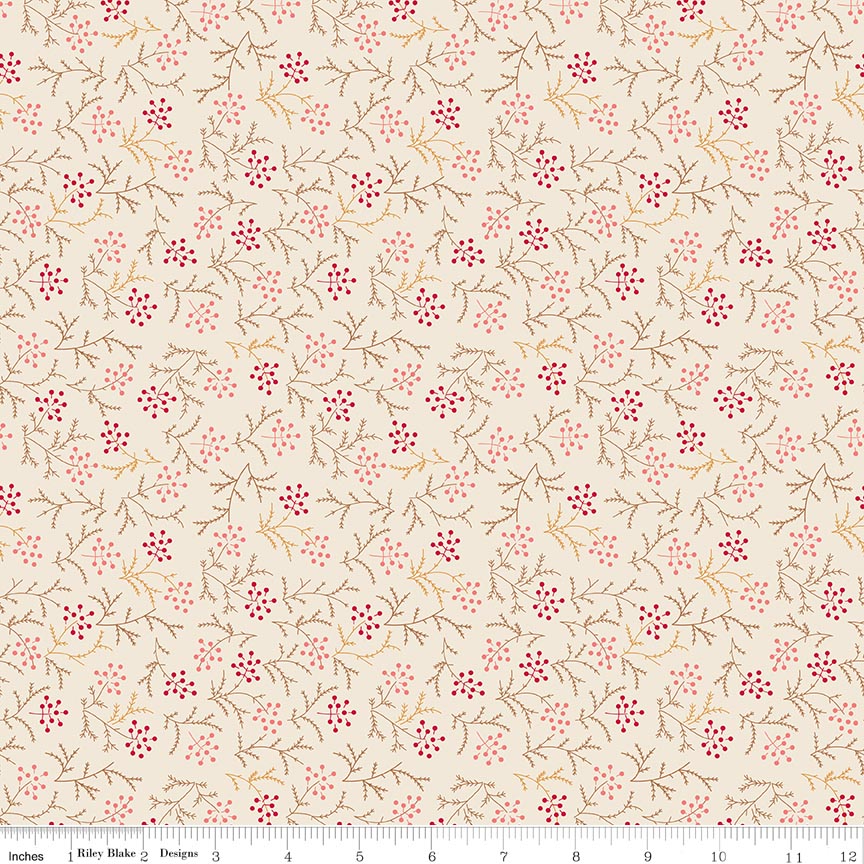 Baked with Love Harvest Schoolhouse Yardage by Lori Holt | Riley Blake Designs