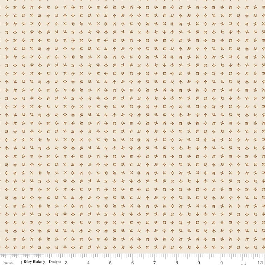 Baked with Love Memories Cinnamon Yardage by Lori Holt | Riley Blake Designs