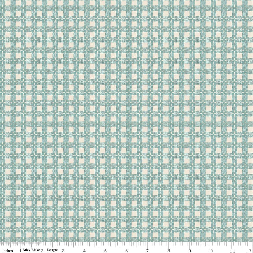 Baked with Love Tablecloth Wedgewood Yardage by Lori Holt | Riley Blake Designs