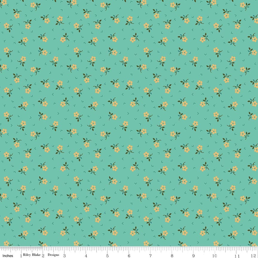 Baked with Love Thankful Sea Glass Seaglass Yardage by Lori Holt | Riley Blake Designs