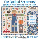 The Quilted Scarecrow Quilt Kit by Lori Holt | Riley Blake Designs -Quilt Top with Denim Backing 