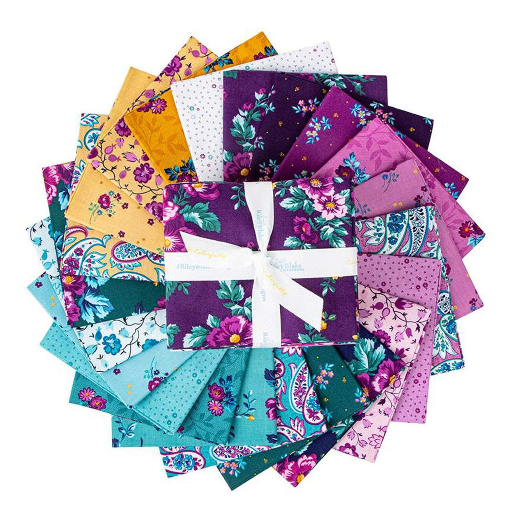 Brilliance Fat Quarters Spread Out - Texture and Color Display