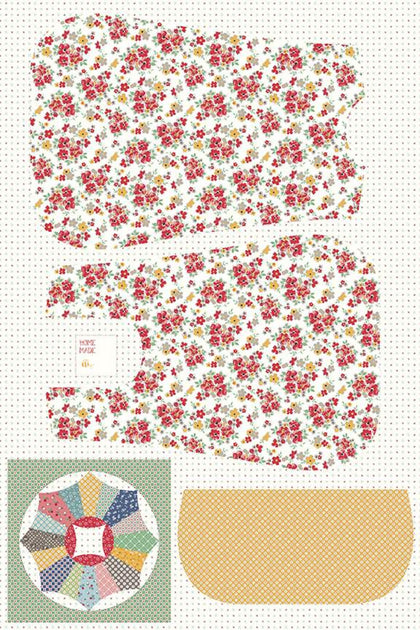 Cook Book Home Décor Floral Panel by Lori Holt | Riley Blake Designs