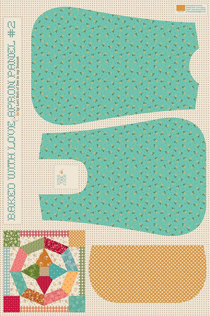 Baked With Love 36" x 54" Home Décor Apron Panel #2 by Lori Holt | Riley Blake Designs