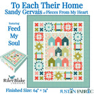 To Each Their Home Boxed Quilt Kit by Sandy Gervais | Riley Blake Designs KT-14550 featuring a Charming Neighborhood surrounded by various Quilt Blocks